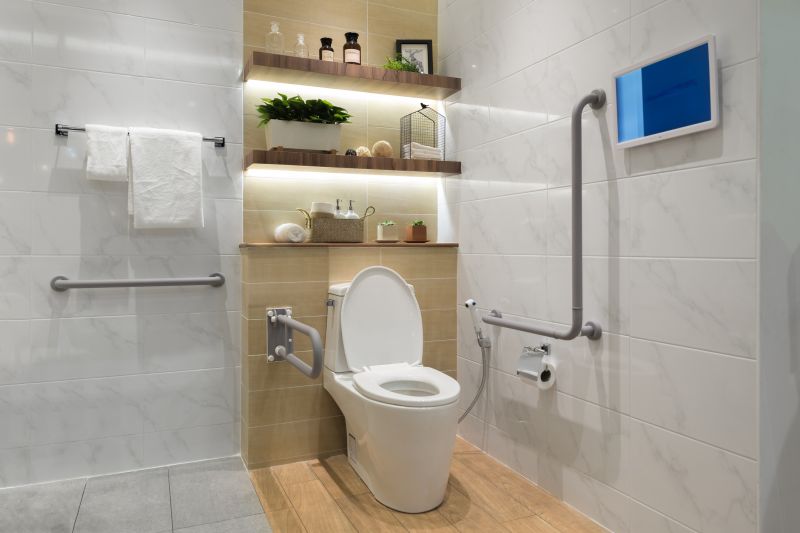 Bathroom with Smart Technology Features